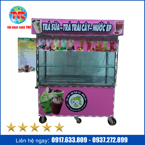 Xe trà Trái Cây -Tủ Trưng Bầy Bán Hàng Thiết Kế Đẹp Giá Rẻ Miễn Phí Vận Chuyển